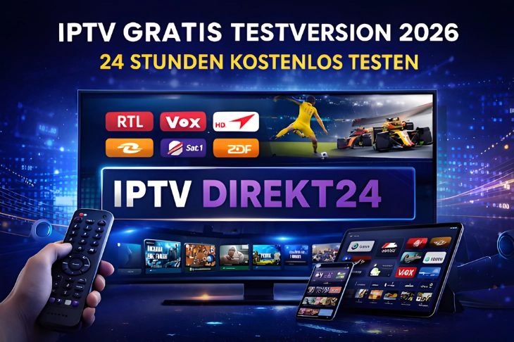 IPTV Gratis Testversion 2026 – Live TV, Sport und Entertainment testen