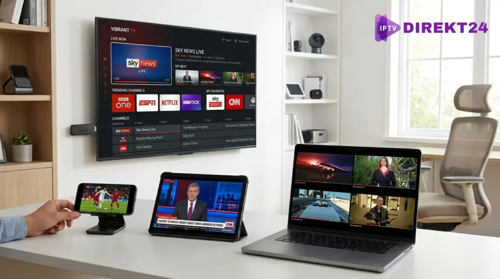 IPTV auf mehreren Geräten nutzen – Fire TV Stick, Smartphone, Tablet und Laptop gleichzeitig streamen