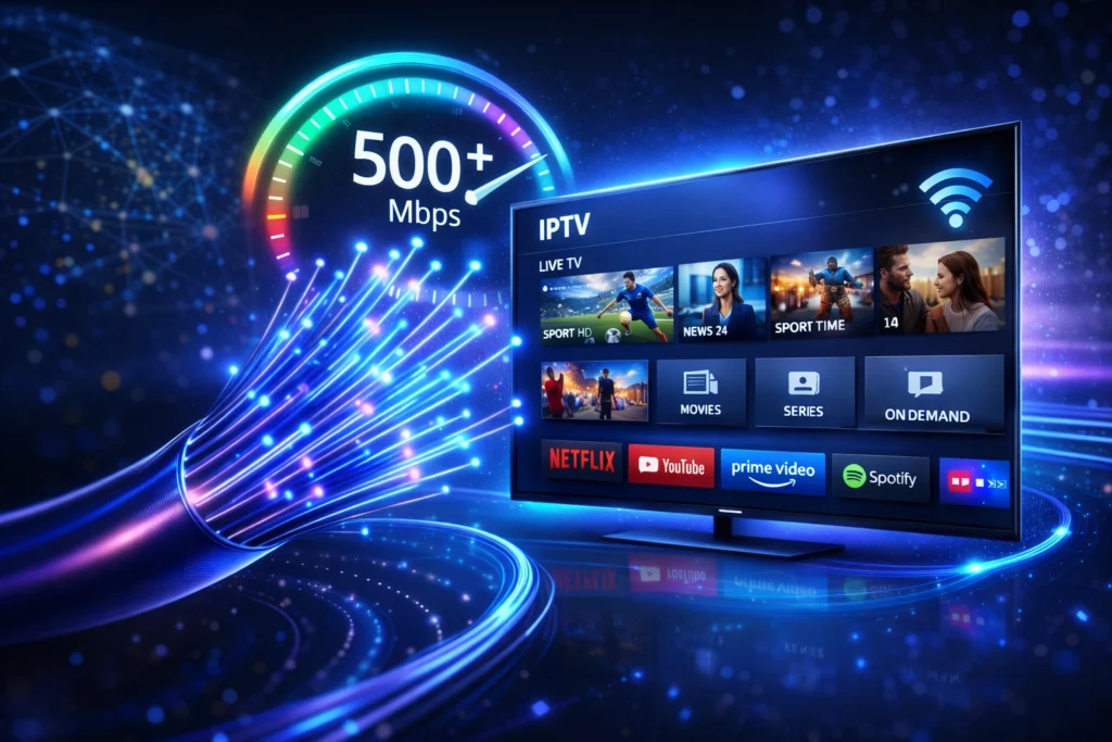Stabile Internetverbindung für IPTV Streaming und Web TV ohne Ruckeln