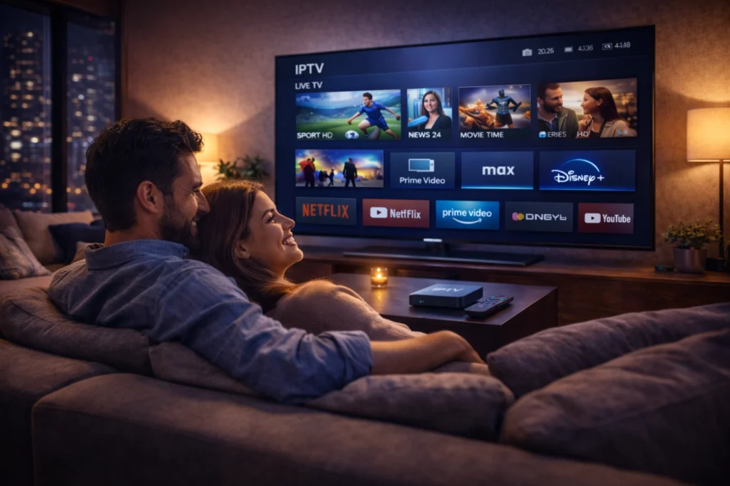 IPTV optimal nutzen für entspanntes Fernsehen im Wohnzimmer