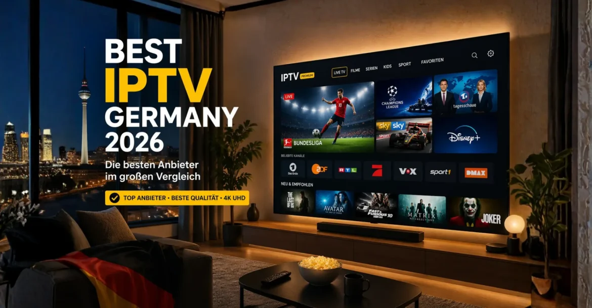 Best IPTV Germany 2026 auf Smart TV mit 4K Streaming und Live TV