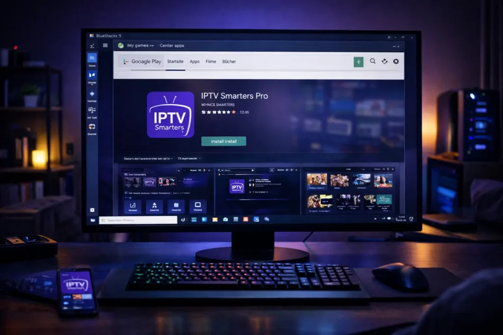 IPTV Smarters mit BlueStacks Emulator auf Windows nutzen