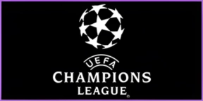Das offizielle Logo der UEFA Champions League für Live-Fußball-Übertragungen in 4K-Qualität auf IPTV-Receivern.