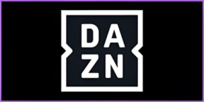 DAZN Logo für Live-Sport-Übertragungen wie Fußball-Bundesliga und Champions League via IPTV.