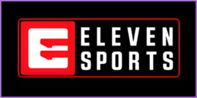 Eleven Sports Logo für die Übertragung von internationalem Fußball, MMA und Basketball via IPTV.