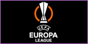 UEFA Europa League Logo für die Ausstrahlung von internationalen Fußballspielen über einen IPTV-Anbieter.