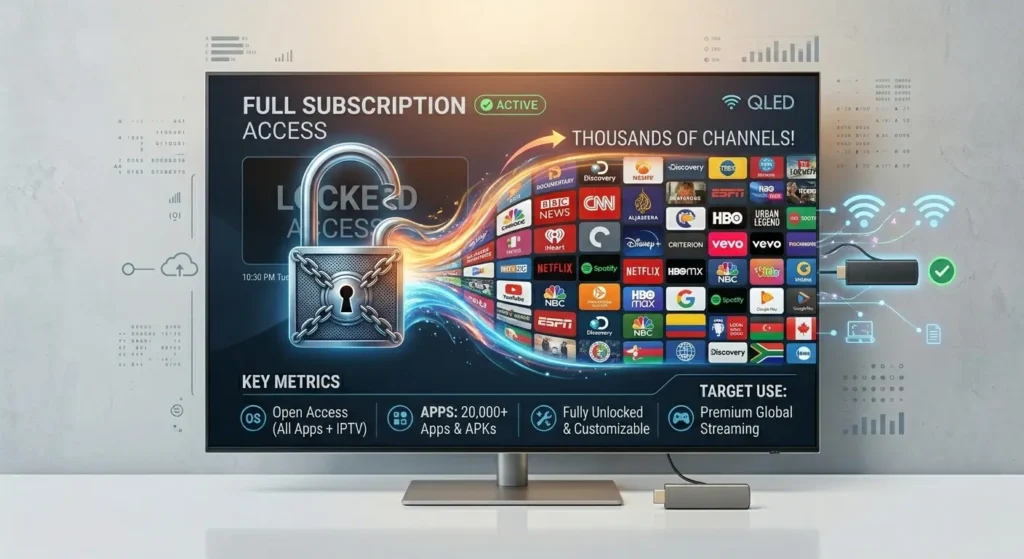Gesperrter Fernseher wird nach IPTV Abo freigeschaltet