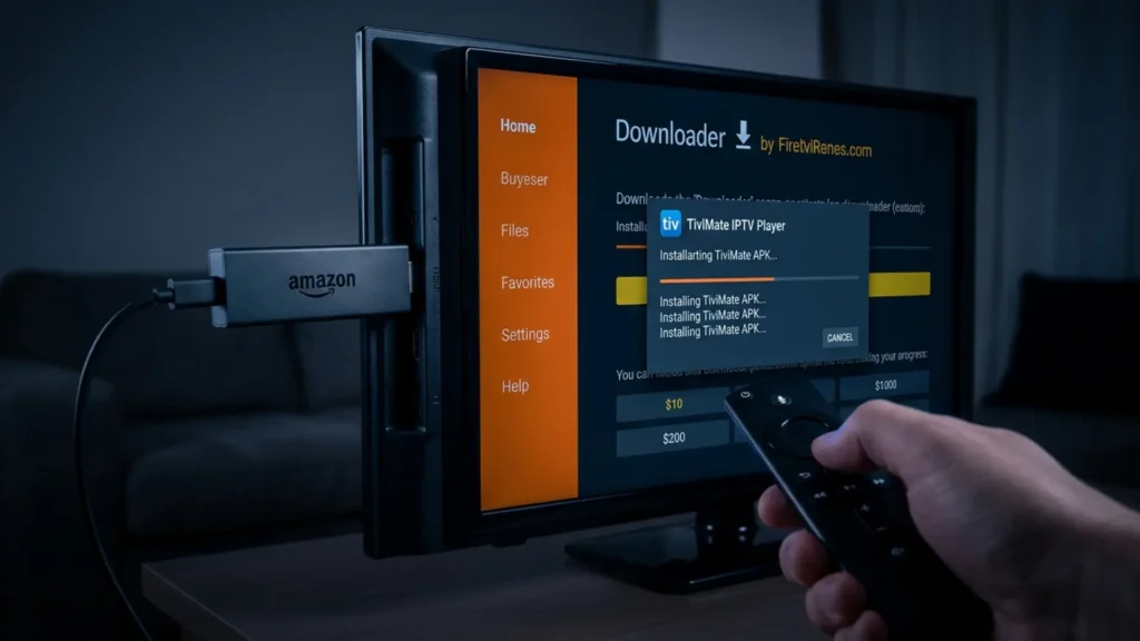 IPTV auf Fire TV Stick einrichten mit TiviMate und Downloader App – einfache Installation Schritt für Schritt