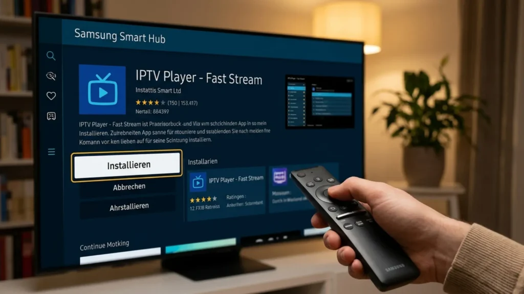 IPTV auf Smart TV einrichten – App Installation auf Samsung oder LG Fernseher mit IPTV App Store