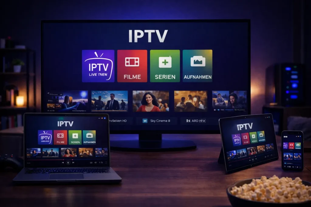 IPTV auf mehreren Geräten gleichzeitig PC TV Smartphone