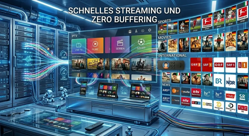 IPTV stabile Server ohne Buffering Streaming