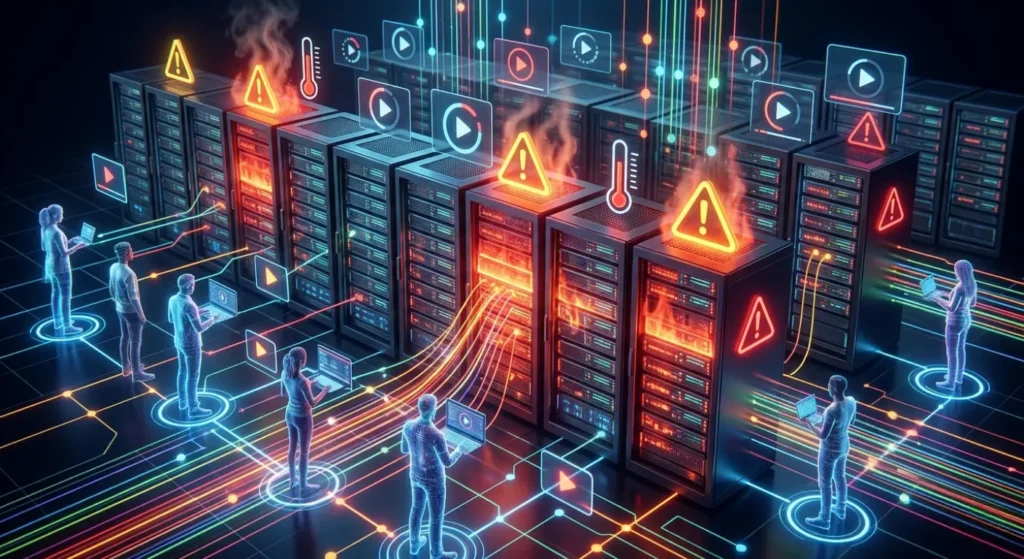 Überlastete IPTV Server verursachen ständiges Buffering