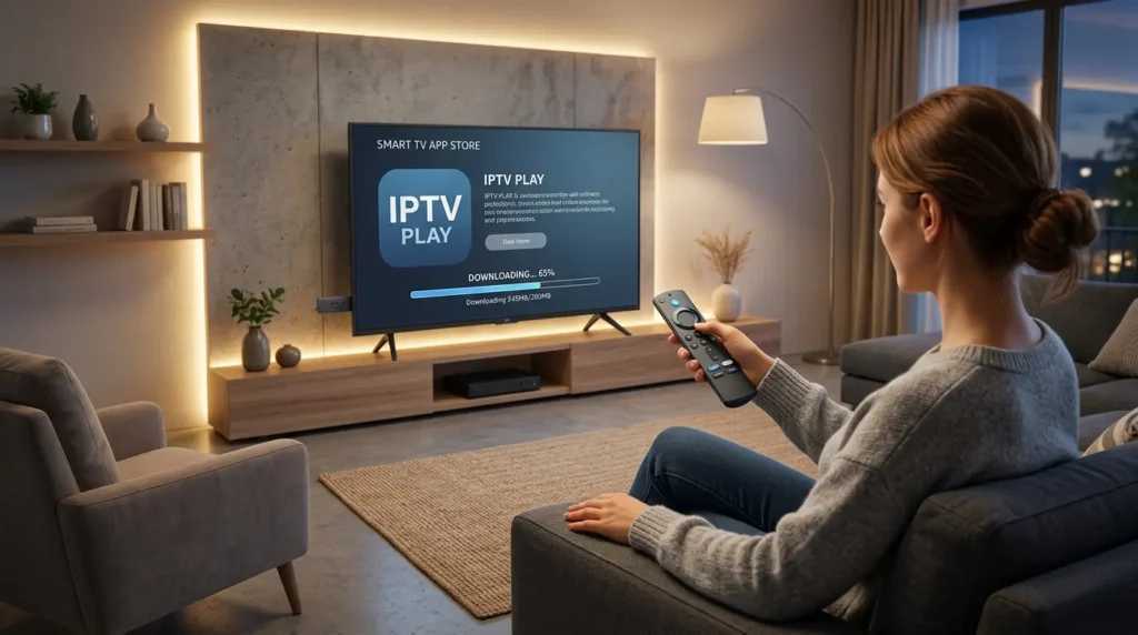 Installation von IPTV Smarters auf Fire TV Stick mit Fernbedienung