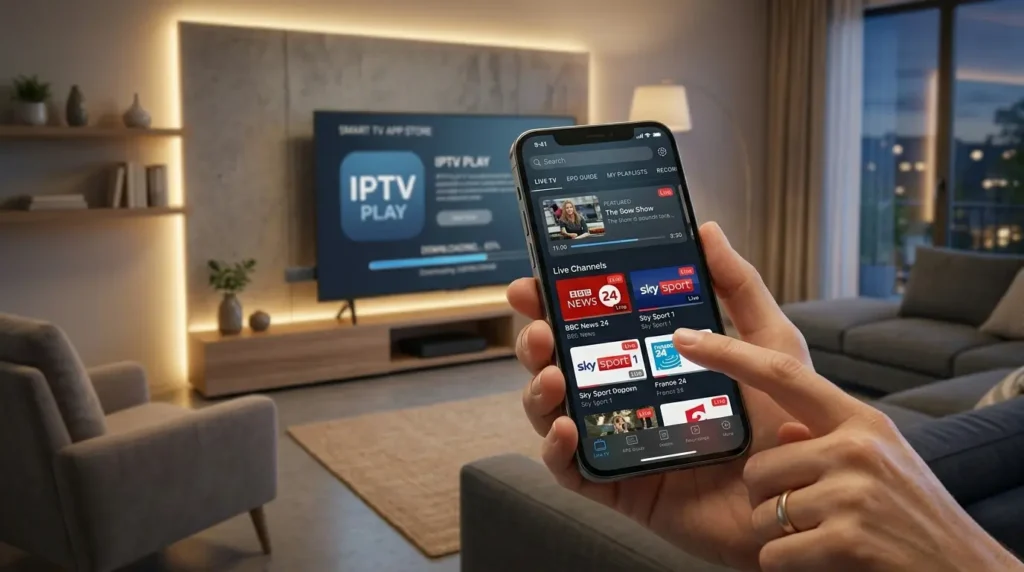 IPTV Smarters App auf iPhone mit Live TV Streaming