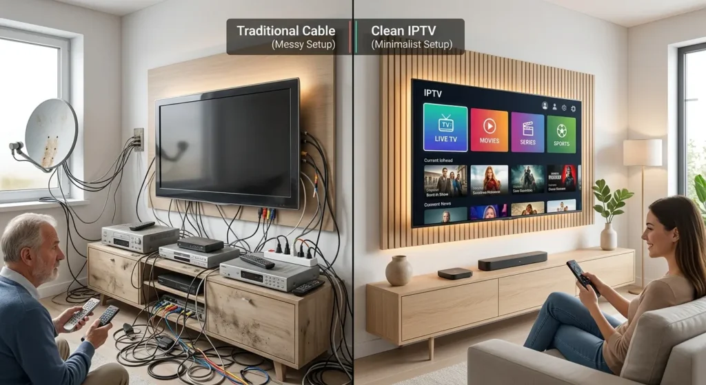 IPTV vs Kabel TV Vergleich moderner Streaming Lösung