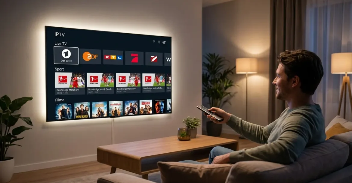 Setting IPTV – Moderne Wohnzimmer-Einrichtung mit IPTV auf Smart TV in Deutschland