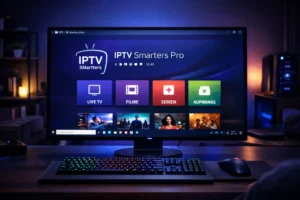 Smarters IPTV Windows Reddit auf PC mit moderner Streaming Oberfläche