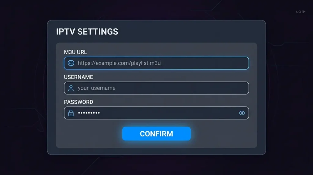 SS IPTV einrichten mit M3U Link und XTREAM Codes
