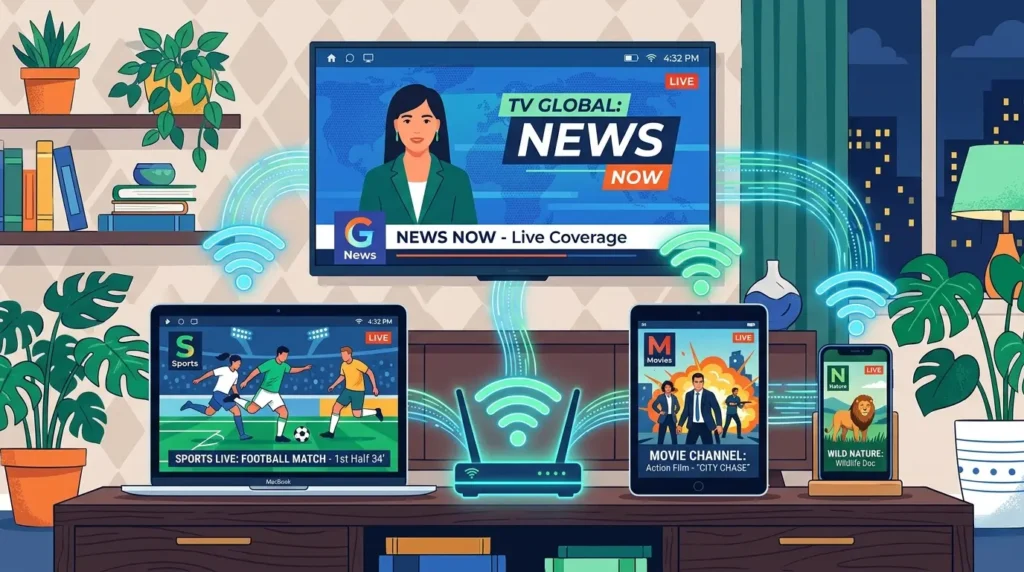 Vorteile von SS IPTV – Multi-Device Streaming auf Smart TV, Tablet und Smartphone